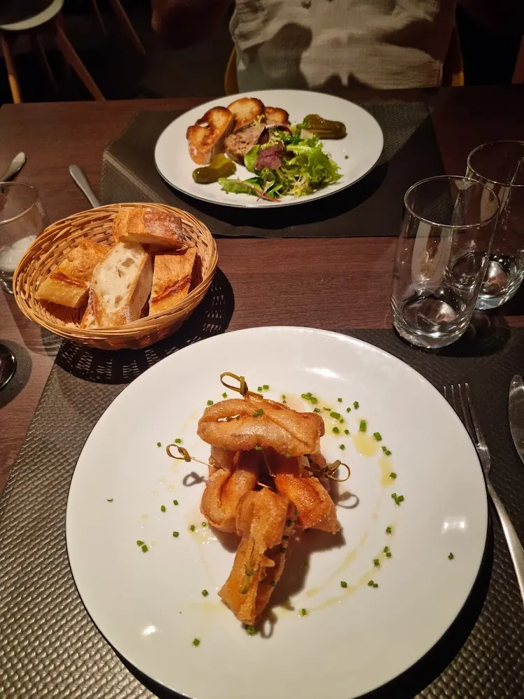 Croustillant Langoustine Et Terrine Maison